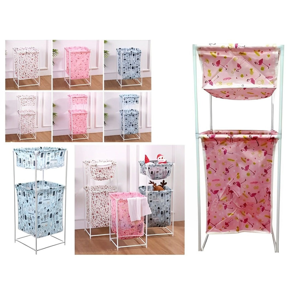 Large Capacity Double Layer Dirty Cloth Laundry Basket Storage Rack Large Capacity Double Layer Dirty Cloth Laundry Basket Storage Rack