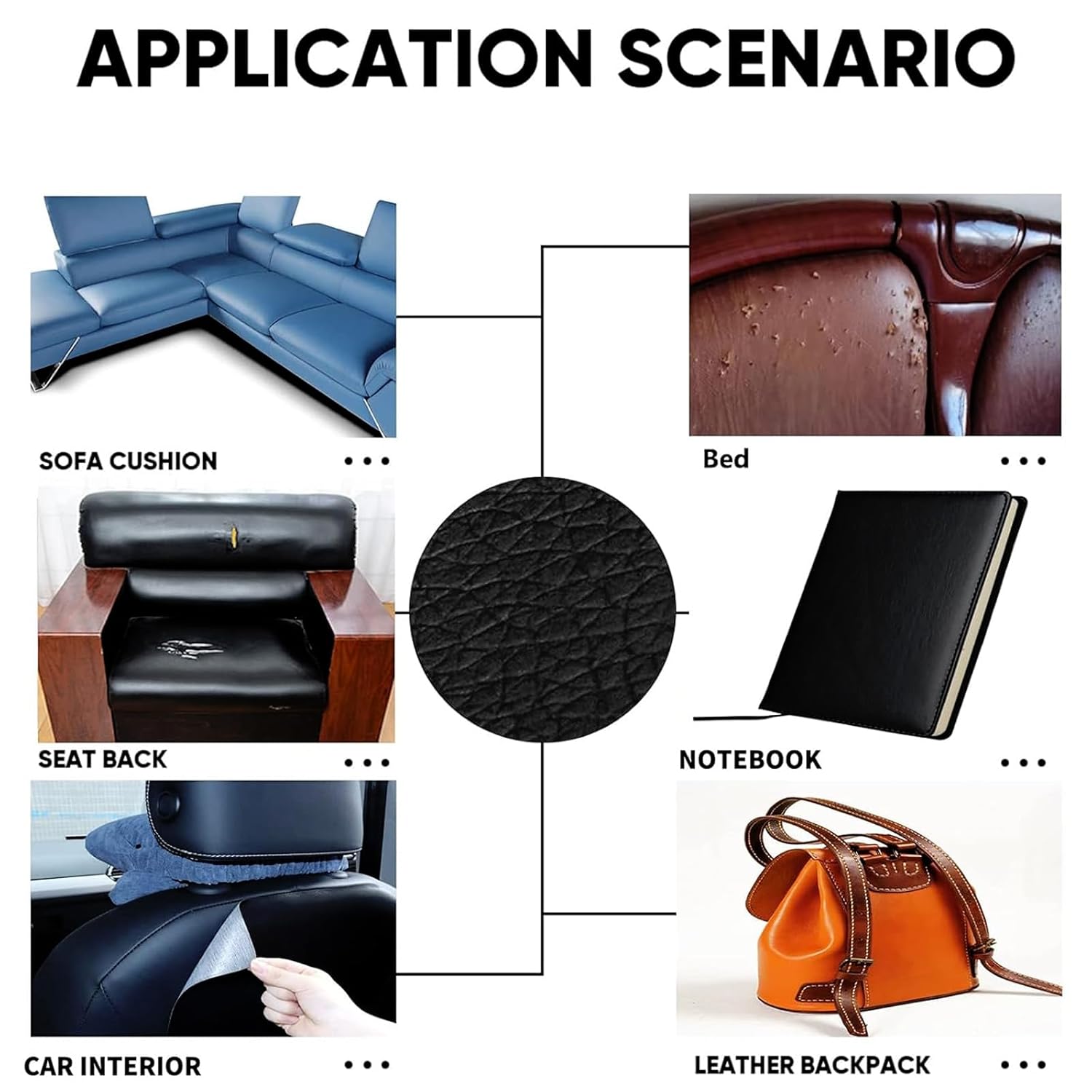 Application Scenarios Of Leather Repair Patch.