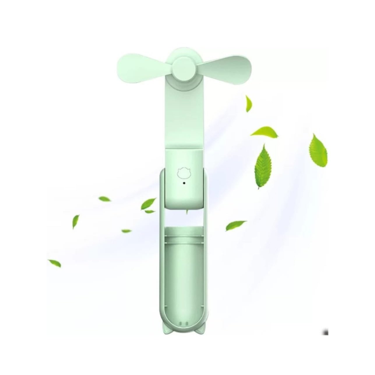 Light Green Multifunction Folding Mini Fan.