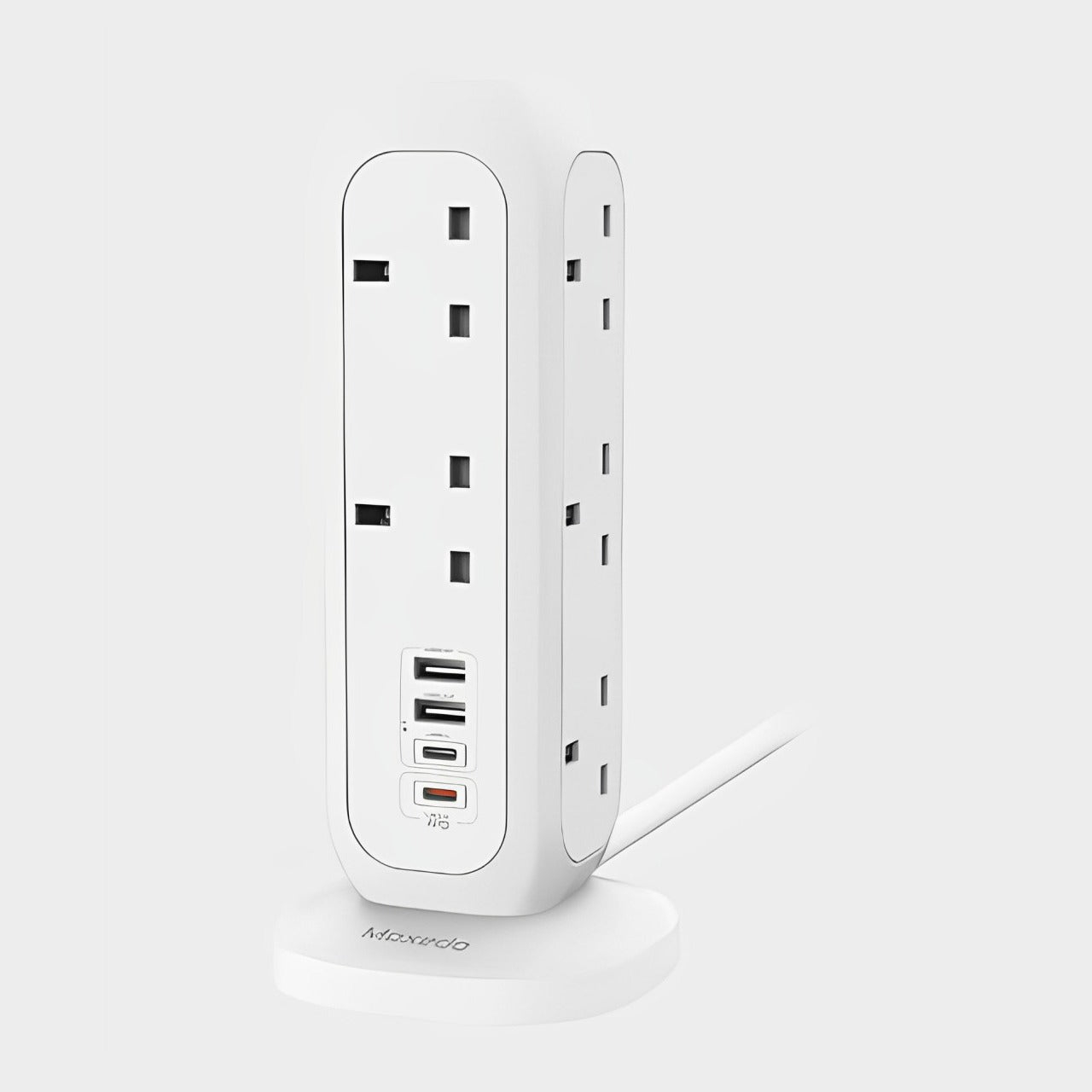Multi outlet surge protector with fast charging