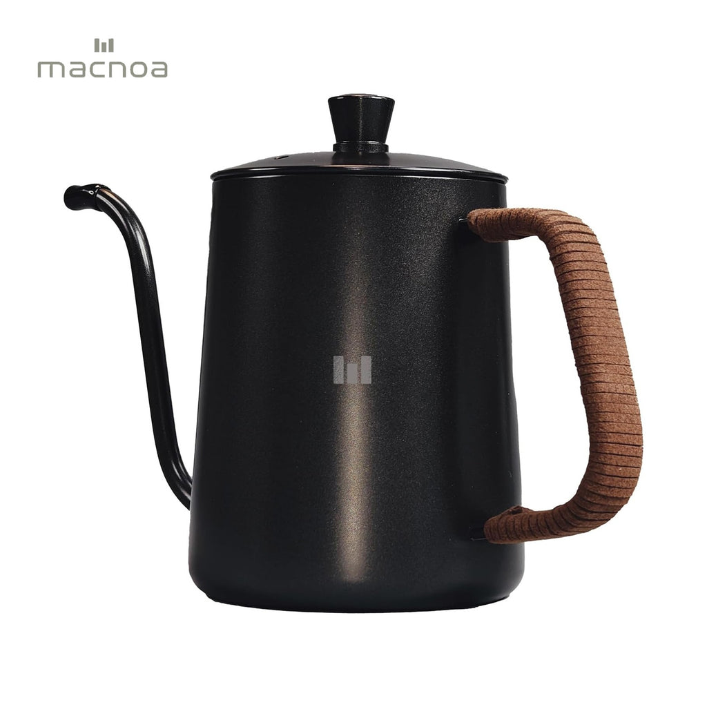 Macnoa Coffee Pot, Gooseneck Sprout, Hand wound Grip Macnoa Coffee Pot, Gooseneck Sprout, Hand wound Grip