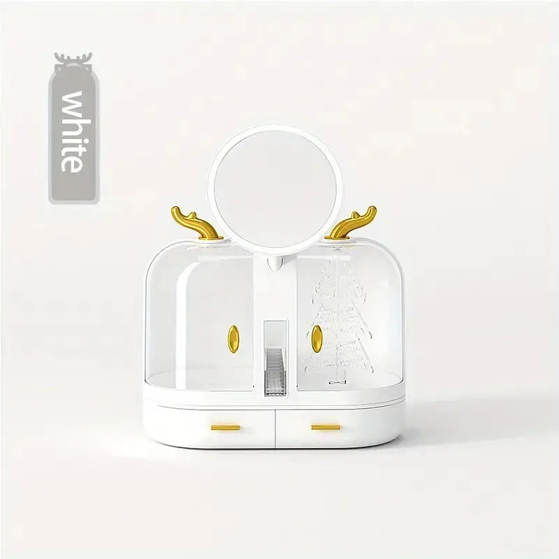 Makeup Storage Box with mirror.