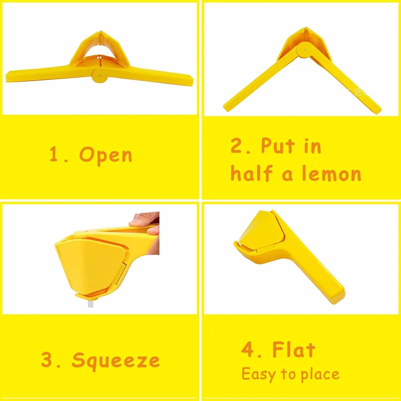 Steps in Using Manual Lemon Fruit Squeezer.