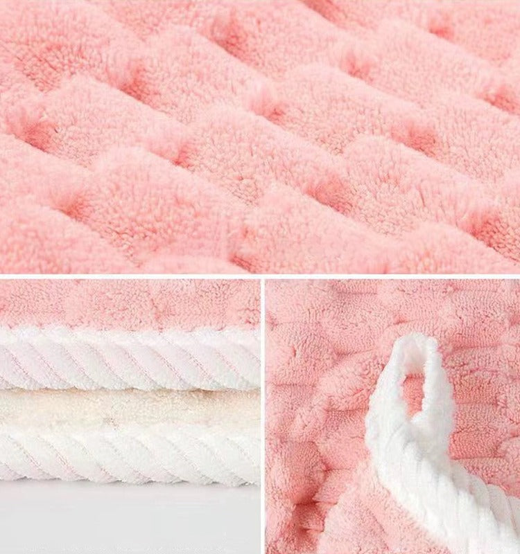 Soft Material of Coral Fleece Bath Towels