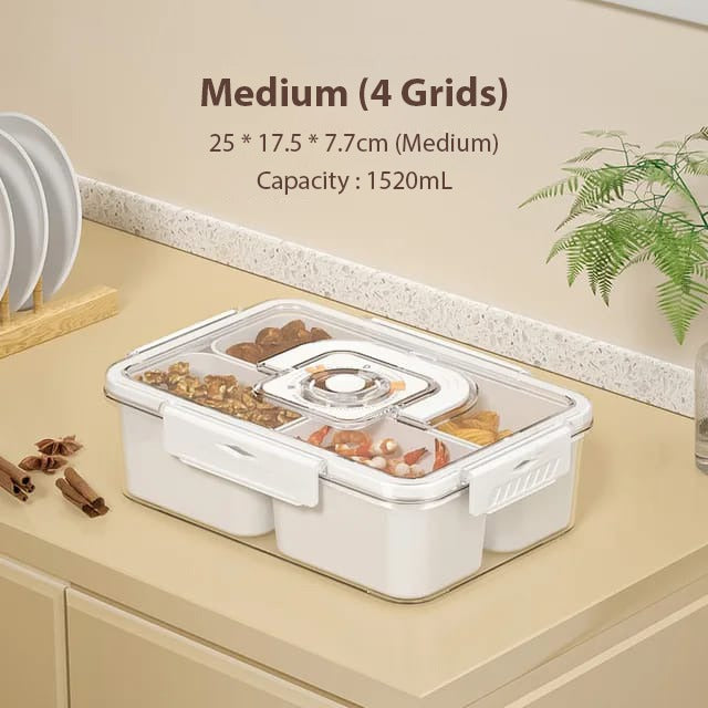 Medium Food Storing Container With Food Items.