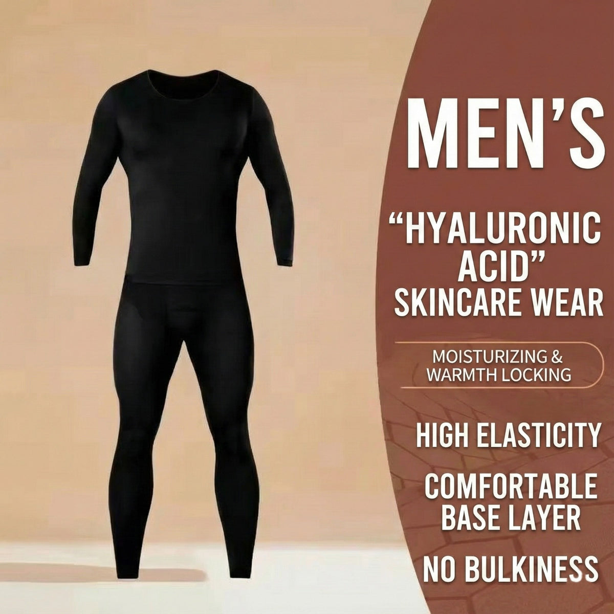Men's Thermal Underwear Top & Bottom Set.