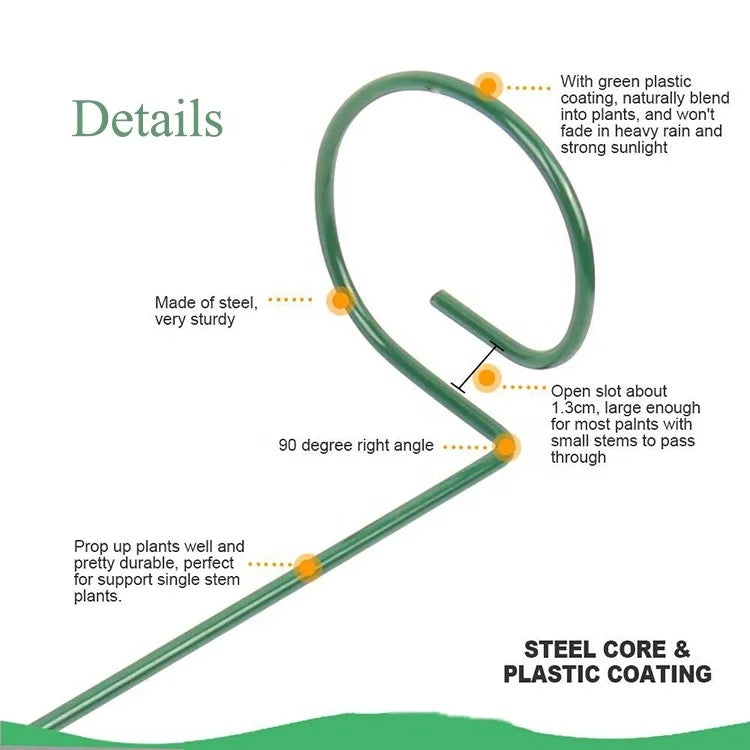 Metal Garden Plant Support Stakes with its features