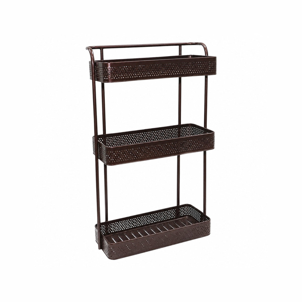 Metal Organizer Rack on a white background