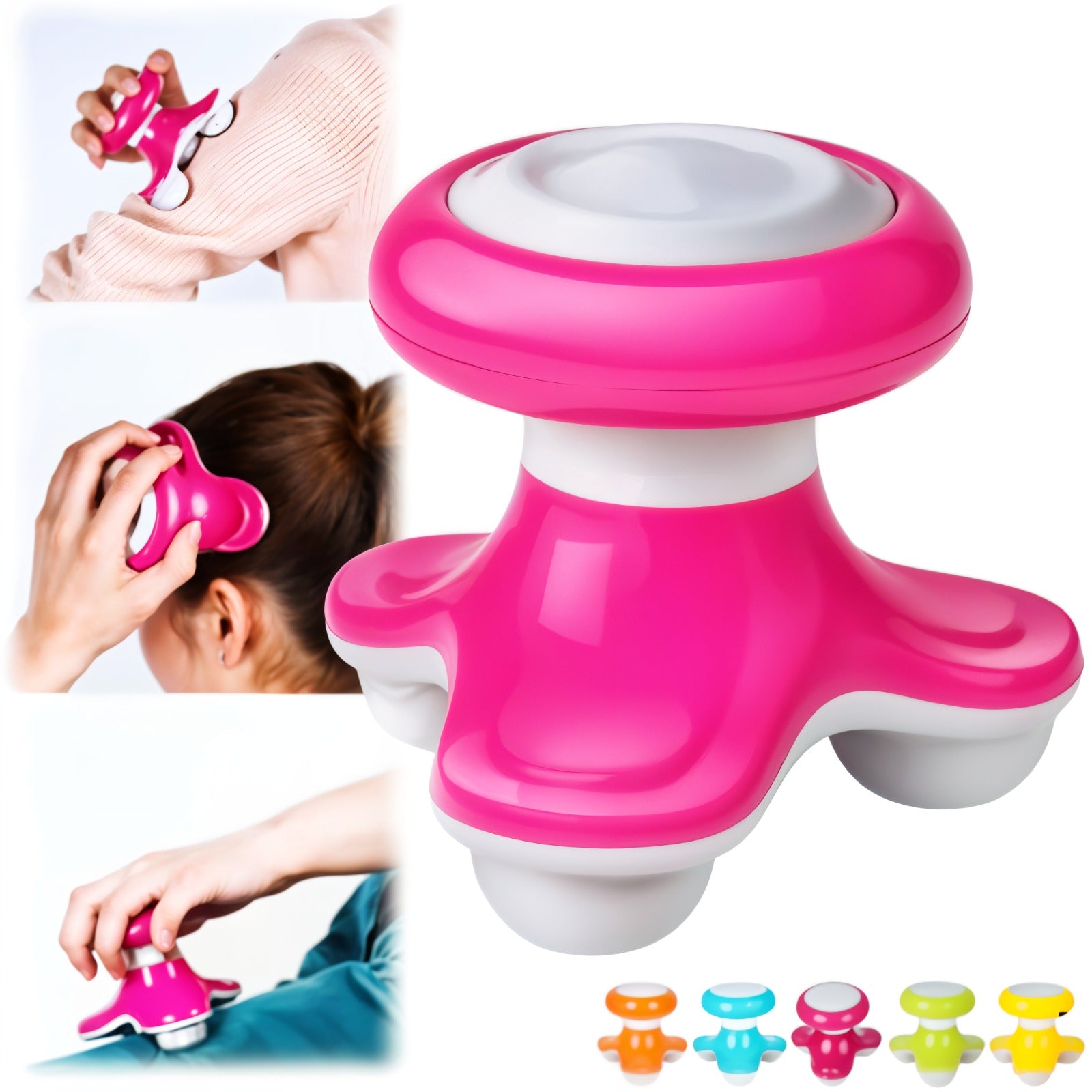 People are doing massage using Mini Electric Massager.