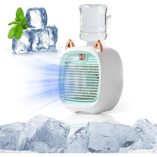 Mini Spray Cooling Fan, Portable Air Conditioner Fan, Mini Desktop Humidifier Mini Spray Cooling Fan, Portable Air Conditioner Fan, Mini Desktop Humidifier