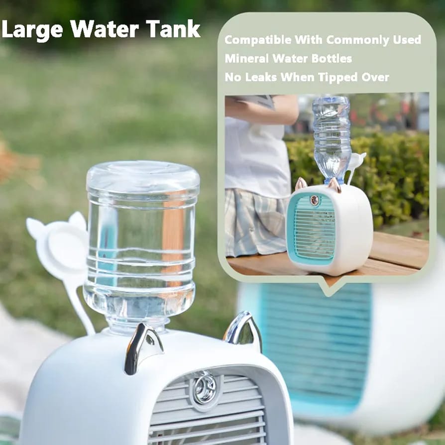Mini Spray Cooling Fan, Portable Air Conditioner Fan, Mini Desktop Humidifier Mini Spray Cooling Fan, Portable Air Conditioner Fan, Mini Desktop Humidifier