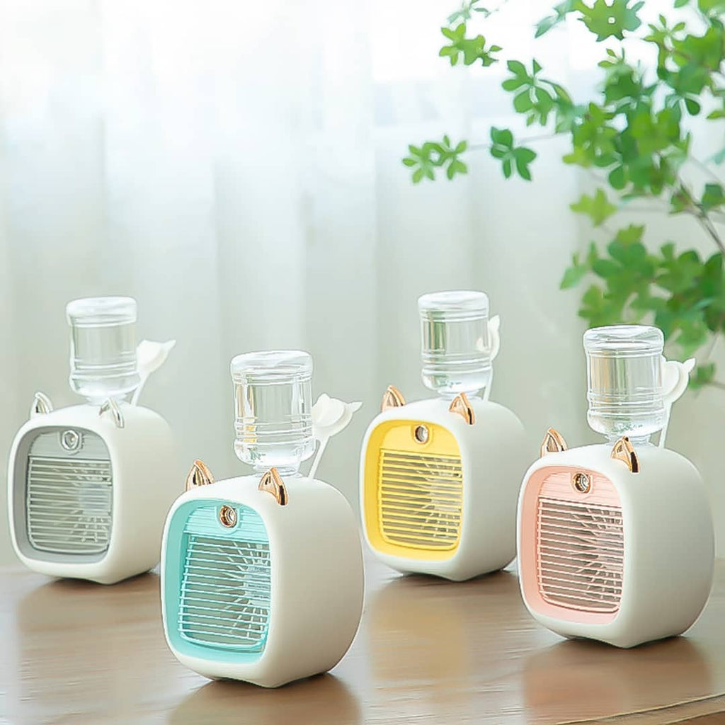 Mini Spray Cooling Fan, Portable Air Conditioner Fan, Mini Desktop Humidifier Mini Spray Cooling Fan, Portable Air Conditioner Fan, Mini Desktop Humidifier
