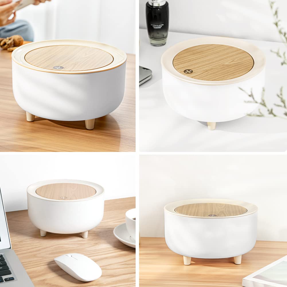 Mini Trash Can, Tabletop Dustbin with Push Lid Mini Trash Can, Tabletop Dustbin with Push Lid