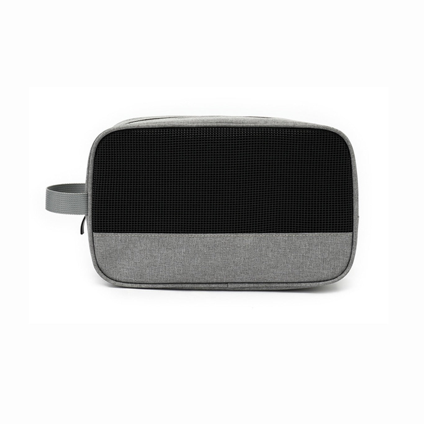 Mini Travel Gadget Pouch In Grey Color.