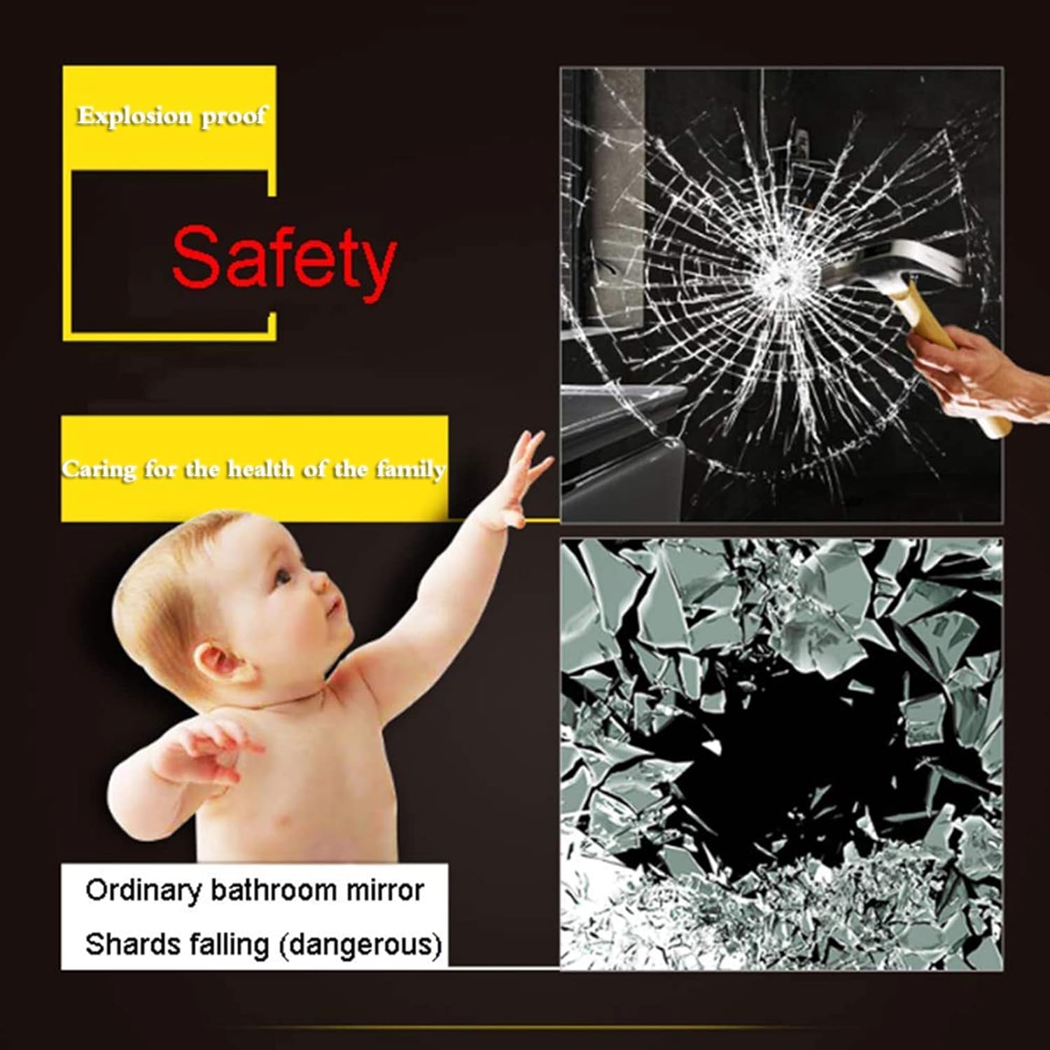 A Person is Demonstrating the Safety Feature Of Modern LED Bathroom Mirror.