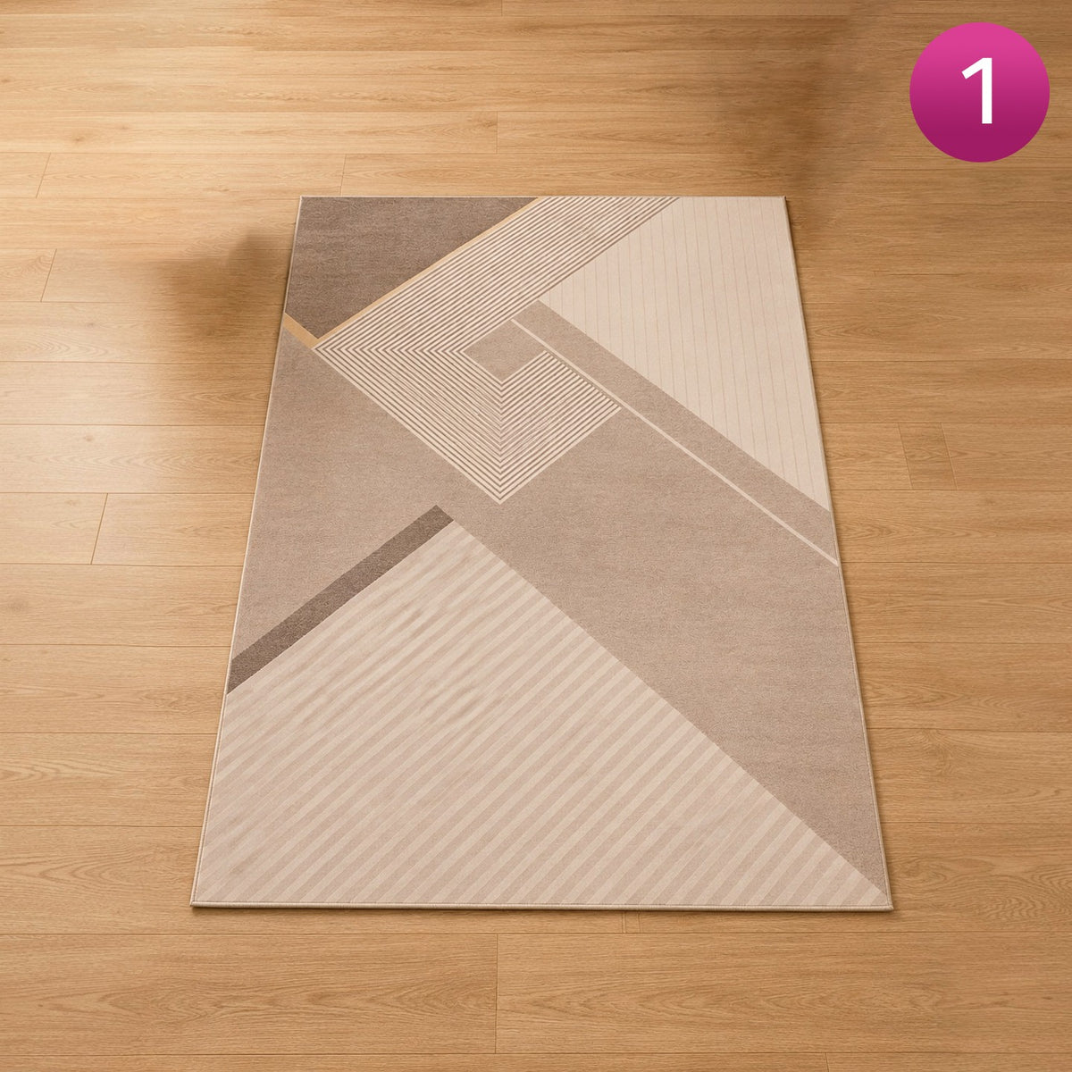 Modern Non Slip Rug Floor Mat on a wooden floor