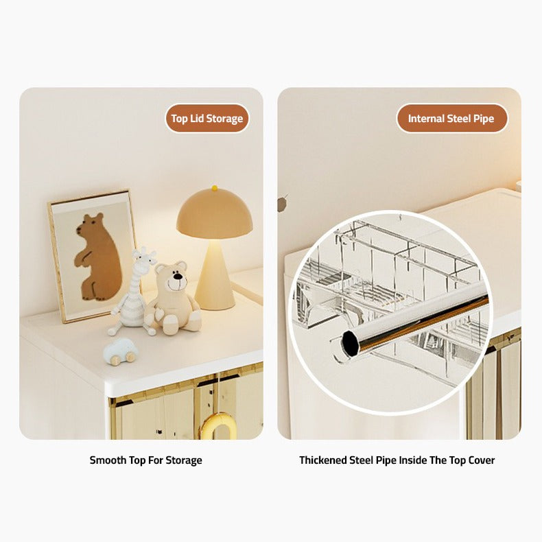 Parts Of Modern Wardrobe Cloth Storage Cabinet Rack.