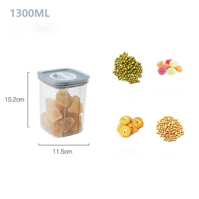  Airtight Cereal Storage Containers with its size