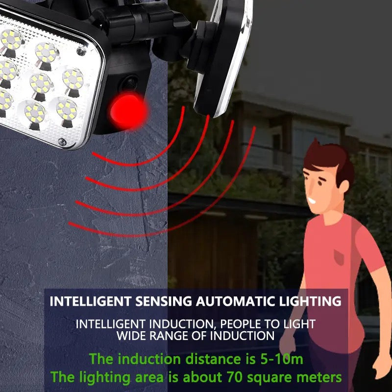 Motion Sensor LED Solar Light with automatic lighting