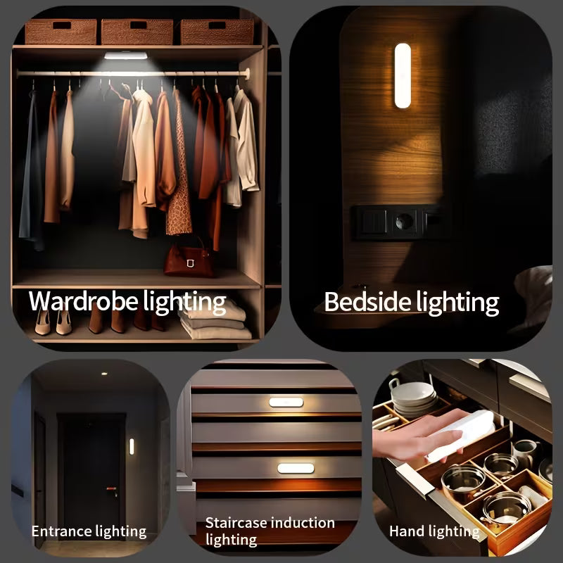 Motion Sensor Night Light is Attached on the Multiple Areas.