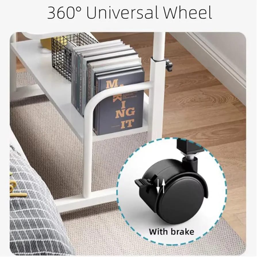 Wheel Of Movable Computer Laptop Table Desk.