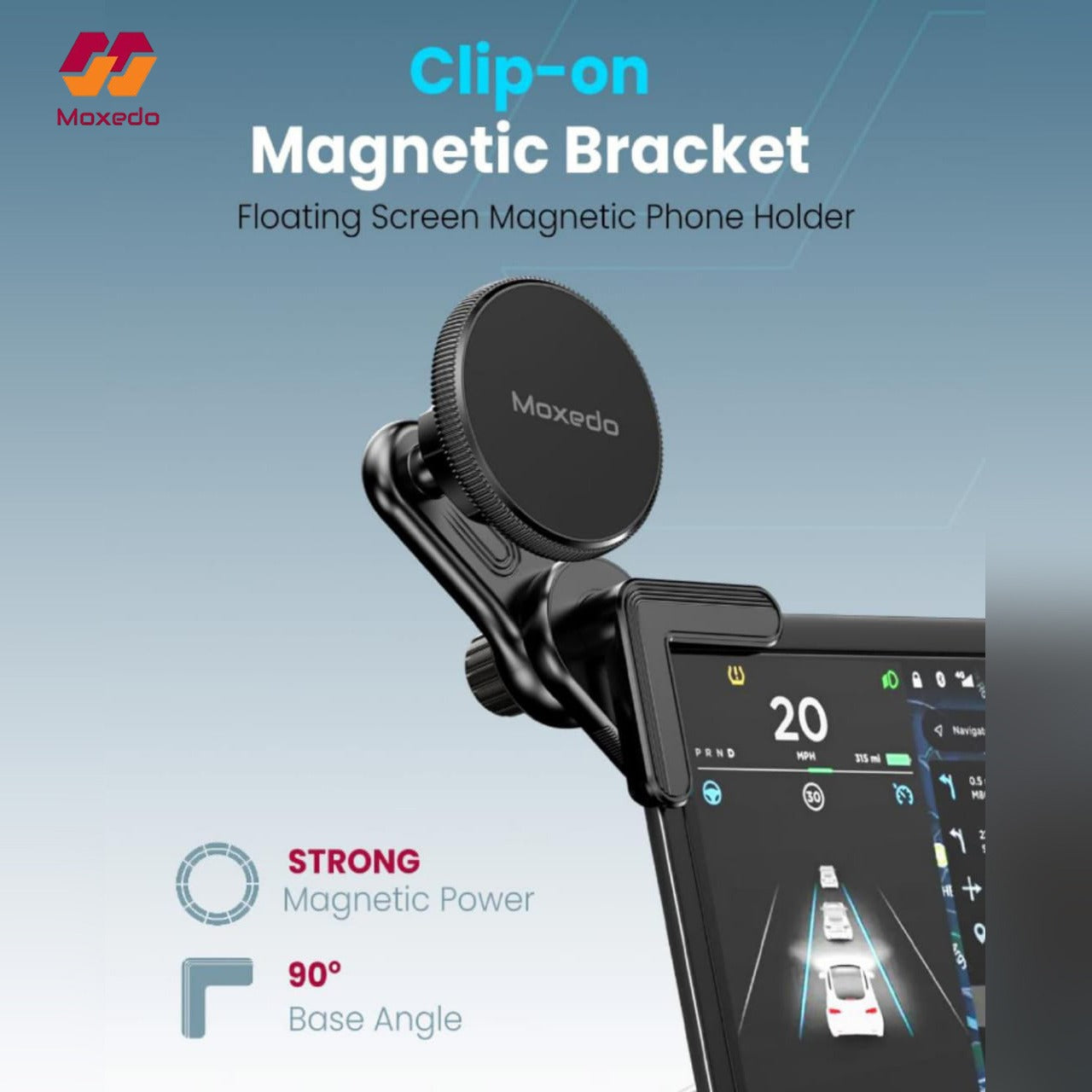 Moxedo Clip-On Magnetic Bracket Floating Screen Magnetic Phone Holder.