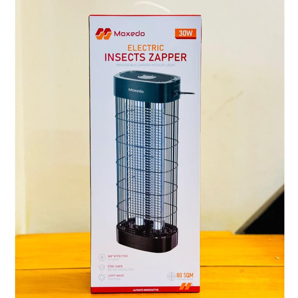 Moxedo Electric Insect Zapper, Mosquito Killer, 30W Indoor Bug Zapper with UV Light Moxedo Electric Insect Zapper, Mosquito Killer, 30W Indoor Bug Zapper with UV Light