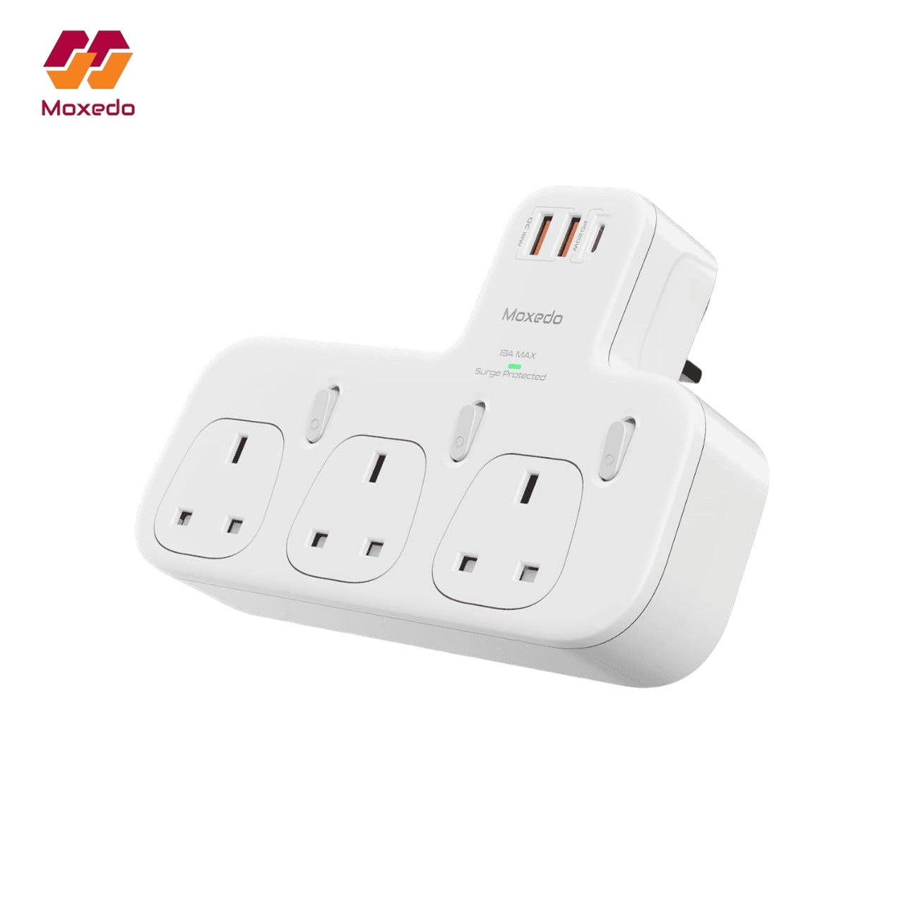 Moxedo Multi-Plug Power Extension Adapter.
