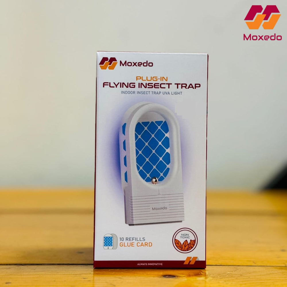 Inside Insect Clicker Moxedo Plug- In Flying Insect Trap, Indoor Insect Trap UVA Light