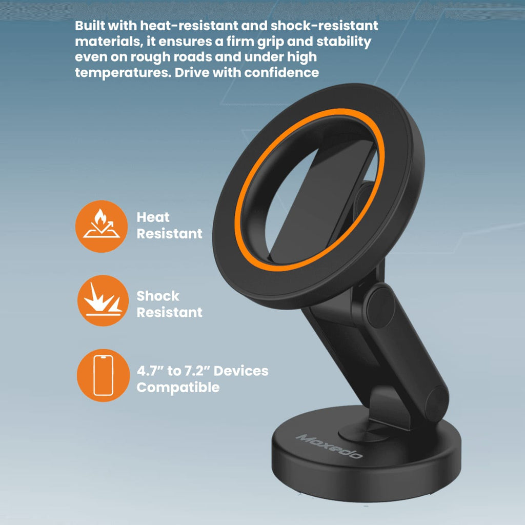 Moxedo Snap-On Magnetic Car Phone Holder, Dashboard Mount - MX-CM064 Moxedo Snap-On Magnetic Car Phone Holder, Dashboard Mount - MX-CM064