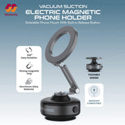 Moxedo Vacuum Suction Electric Magnetic Phone Holder.