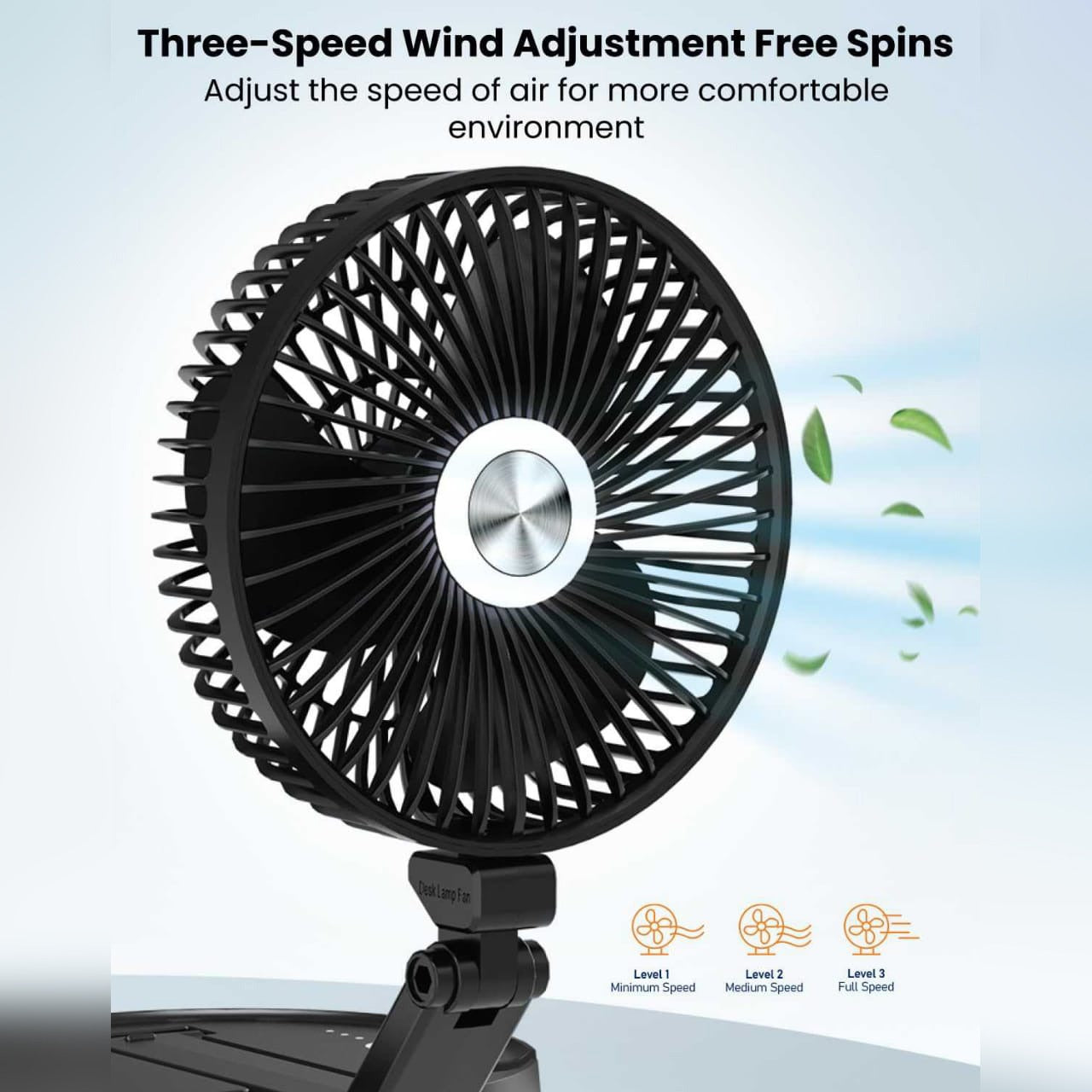 Moxedo Wall Mounted Oscillating Cordless Foldable Fan.