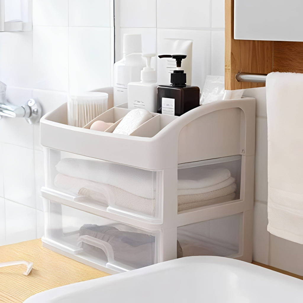 Multi-Compartment Makeup Organizer, Desktop Cosmetic & Accessories Storage Box Multi-Compartment Makeup Organizer, Desktop Cosmetic & Accessories Storage Box