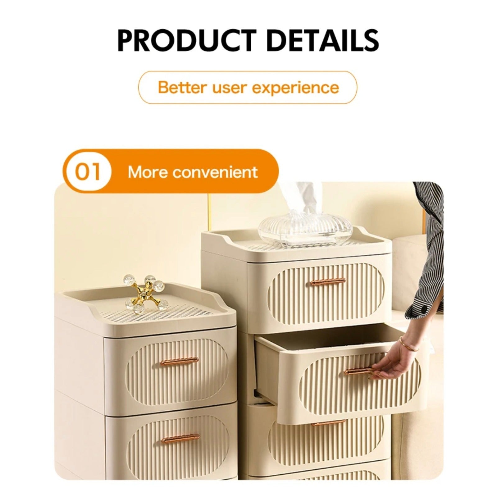 Product Details of Multi-Drawer Storage Cabinet.