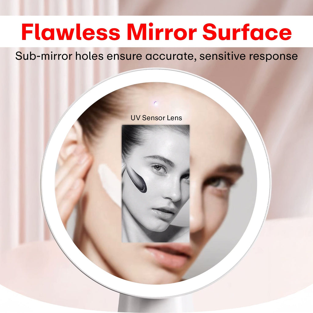 Multi-Functional Beauty Makeup Mirror with Touch Control, 3 Light Modes & 90° Rotation Multi-Functional Beauty Makeup Mirror with Touch Control, 3 Light Modes & 90° Rotation