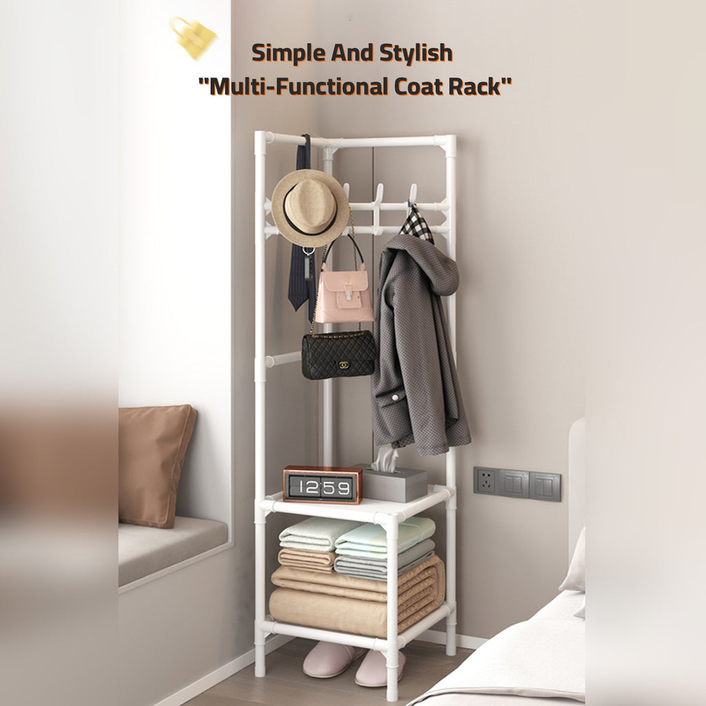 Multi-Layer Clothing Rack, Corner Storage Organizer Shelf, Coat Hat Rack Stand Multi-Layer Clothing Rack, Corner Storage Organizer Shelf, Coat Hat Rack Stand