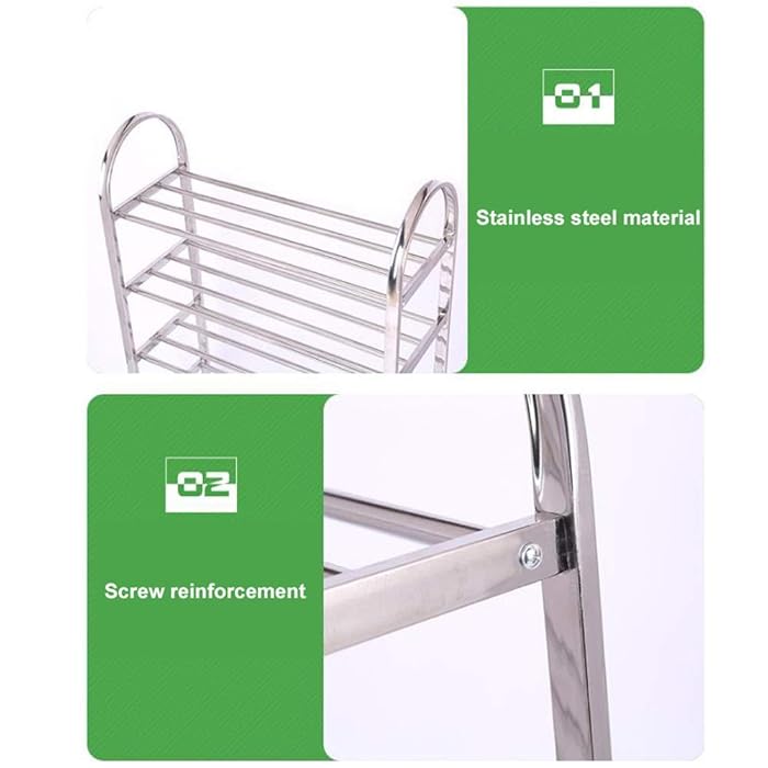 Parts Of  Multi-Layer Stainless Steel Shoes Rack.