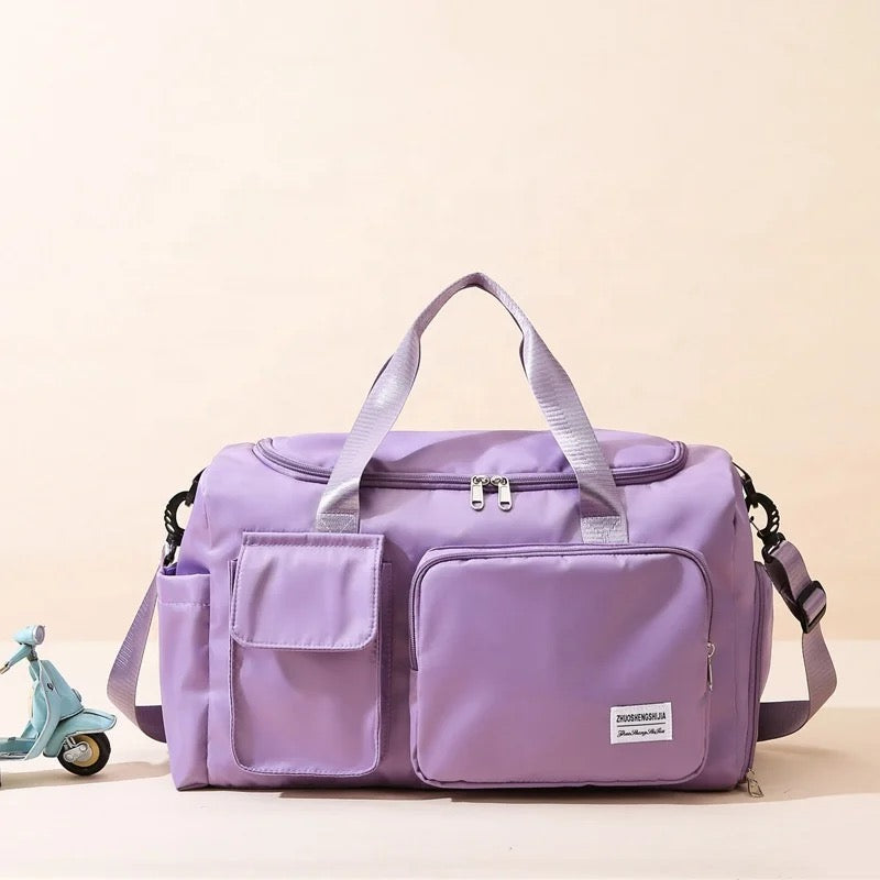 Multi-Pocket Travel Duffle Luggage Bag.