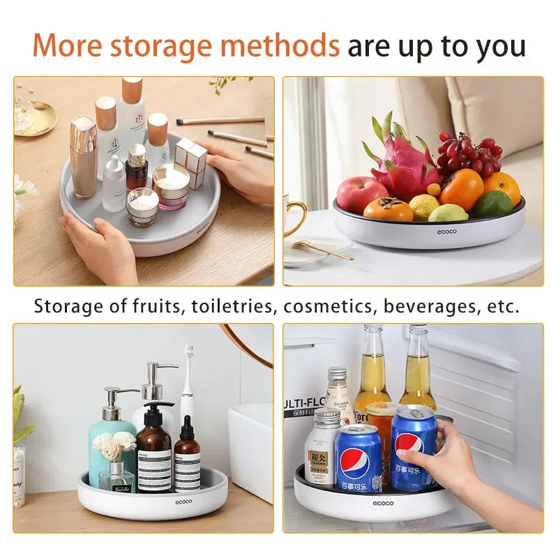Ecoco 360° Rotating Storage Tray placed in a different place