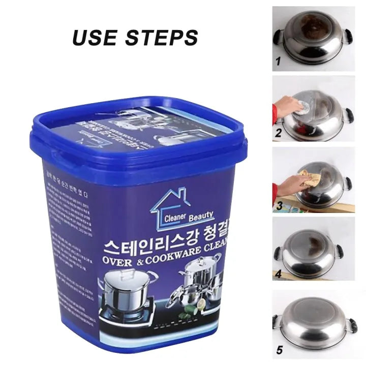 Multi-purpose decontamination paste with usage steps