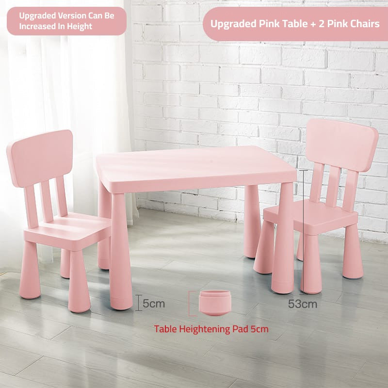 Pink Multi-Purpose Kids Table and Chair Set.