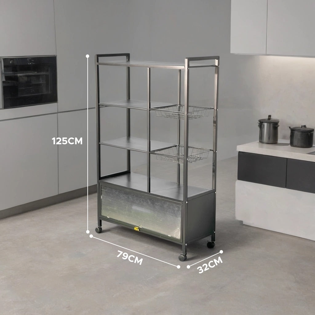 Size Of Multi-Purpose Kitchen Pantry Storage Rack.