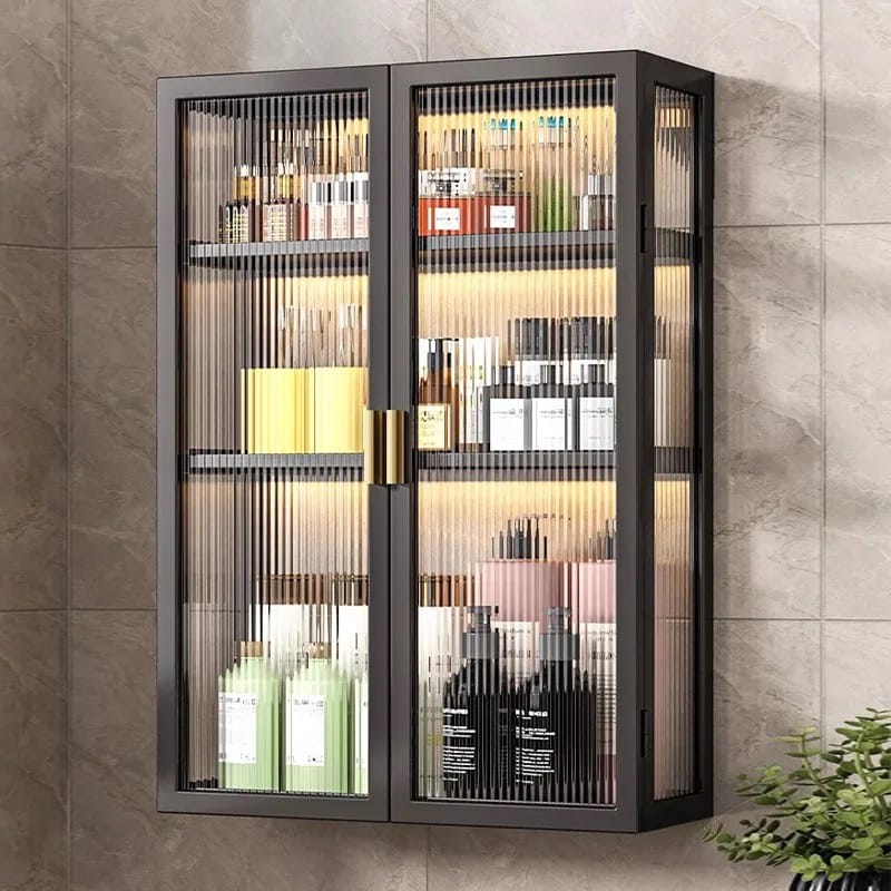Multi-Purpose Storage Cabinet With Cosmetics.