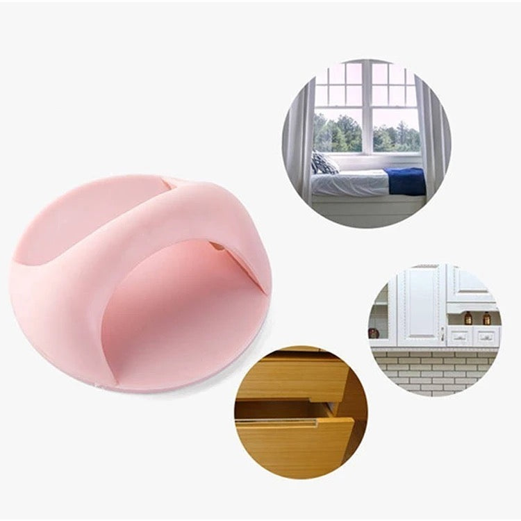 Multi-functional Door Handle in Pink Color.