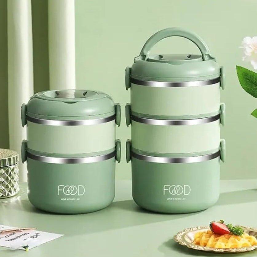 Multi-layer Thermal Insulated Lunch Box, Food Storage Container, Stackable Lunch Bucket Multi-layer Thermal Insulated Lunch Box, Food Storage Container, Stackable Lunch Bucket