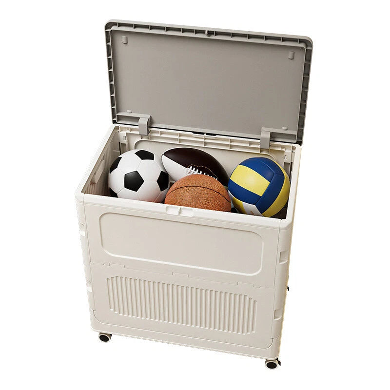 Multi-purpose Storage Organizer Box is Filled with Balls.