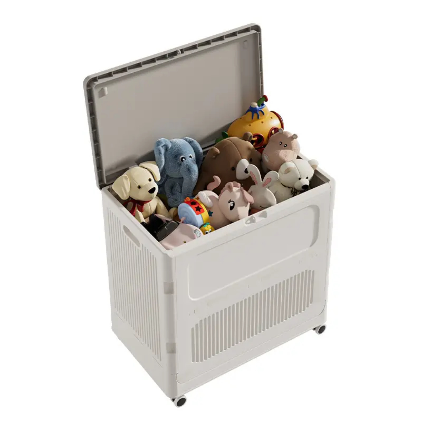 Toys are Filled in a Multi-purpose Storage Organizer Box.