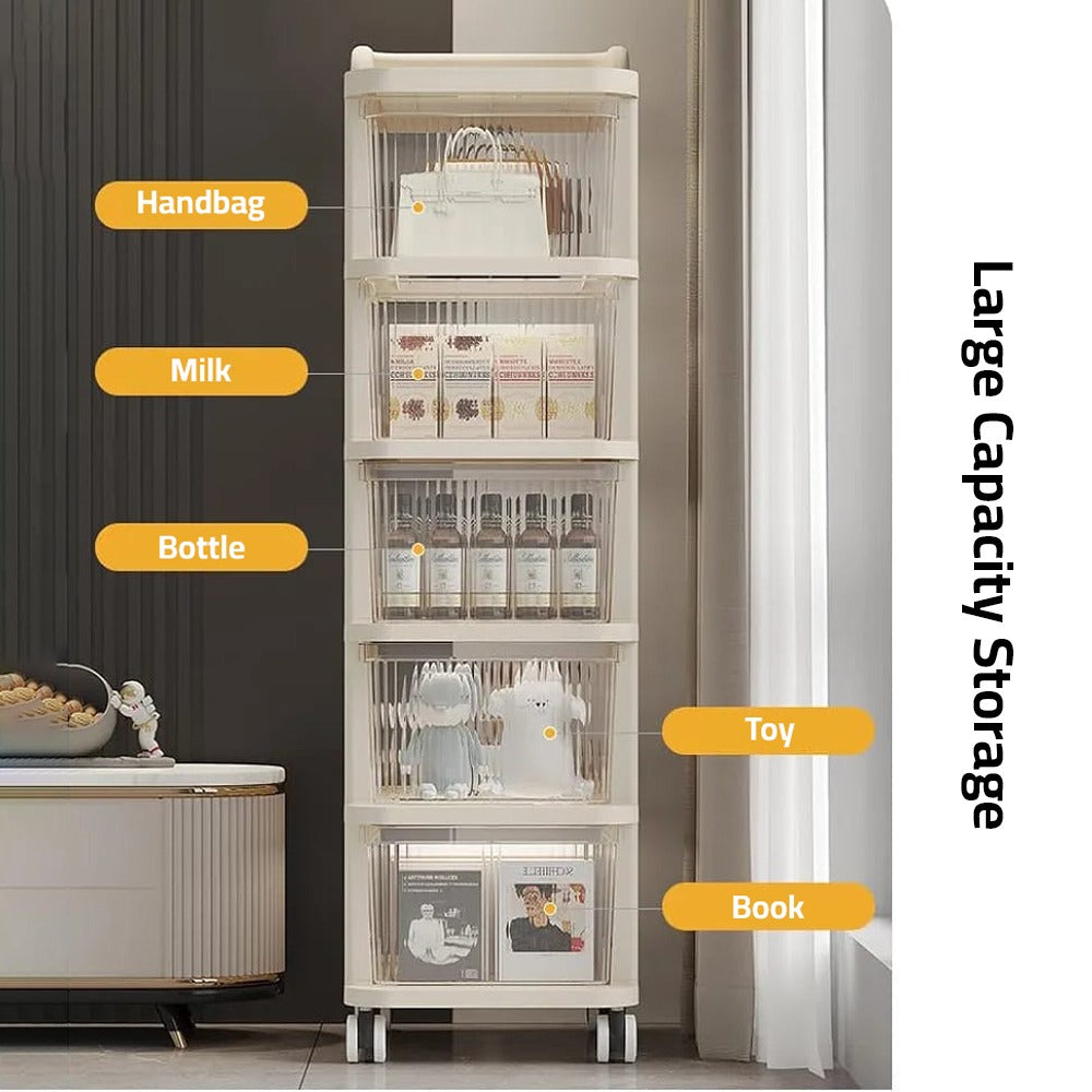 Multifunctional Storage Trolley Rack.