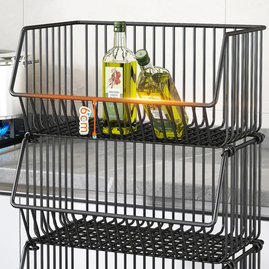 Multi layer Kitchen Trolley, Multipurpose Storage Organizer Cart, Kitchen Mesh Rack Shelf Multi layer Kitchen Trolley, Multipurpose Storage Organizer Cart, Kitchen Mesh Rack Shelf
