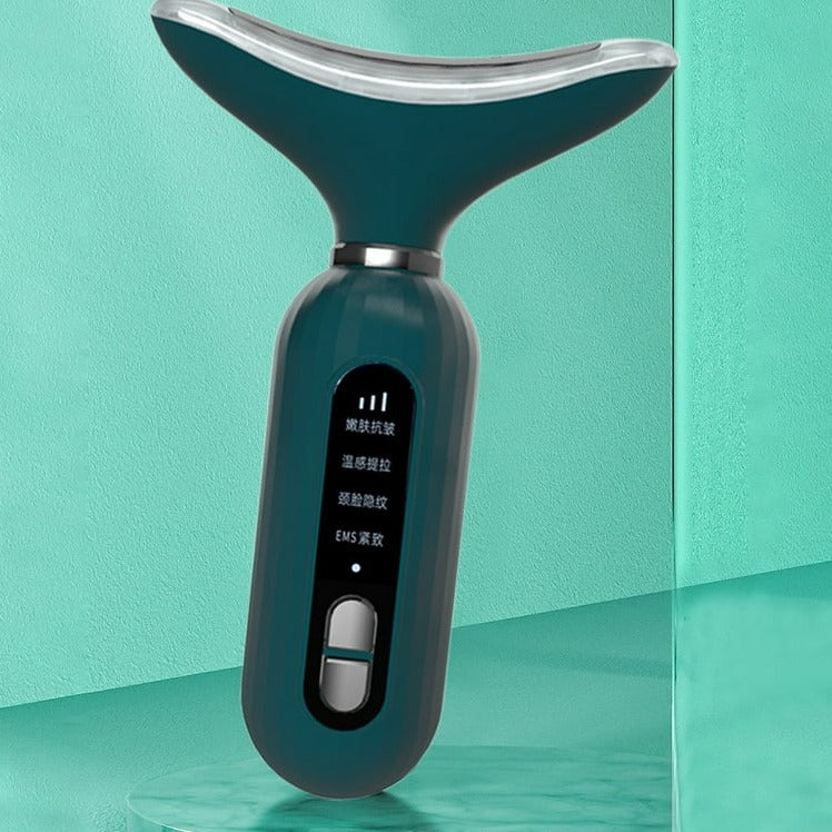 High Frequency Vibration Skin Rejuvenation Device in Green Color.